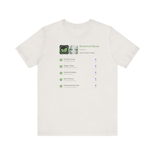 Botanical Beats Short Sleeve Tee - Your Garden Grooves Playlist