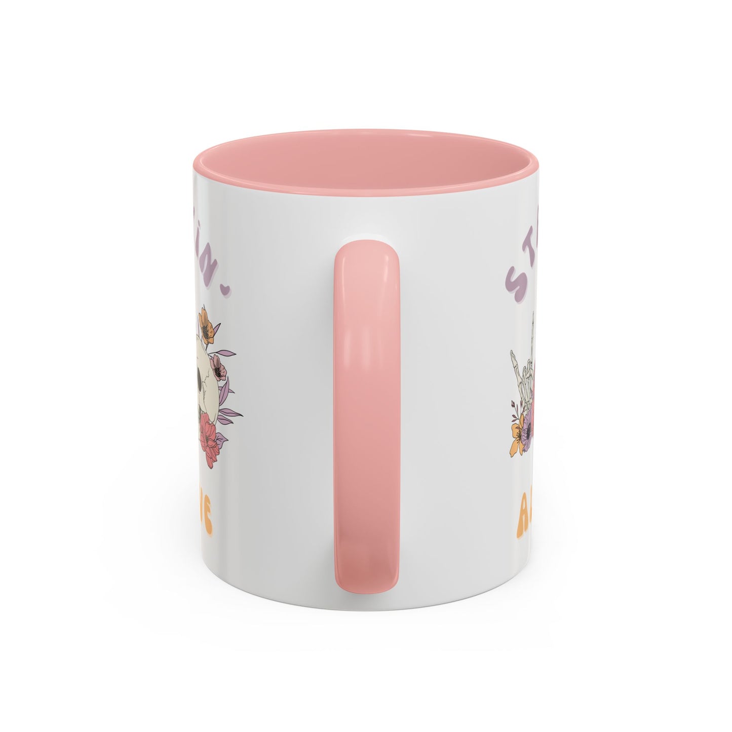 Stayin' Alive Accent Coffee Mug (11, 15oz)