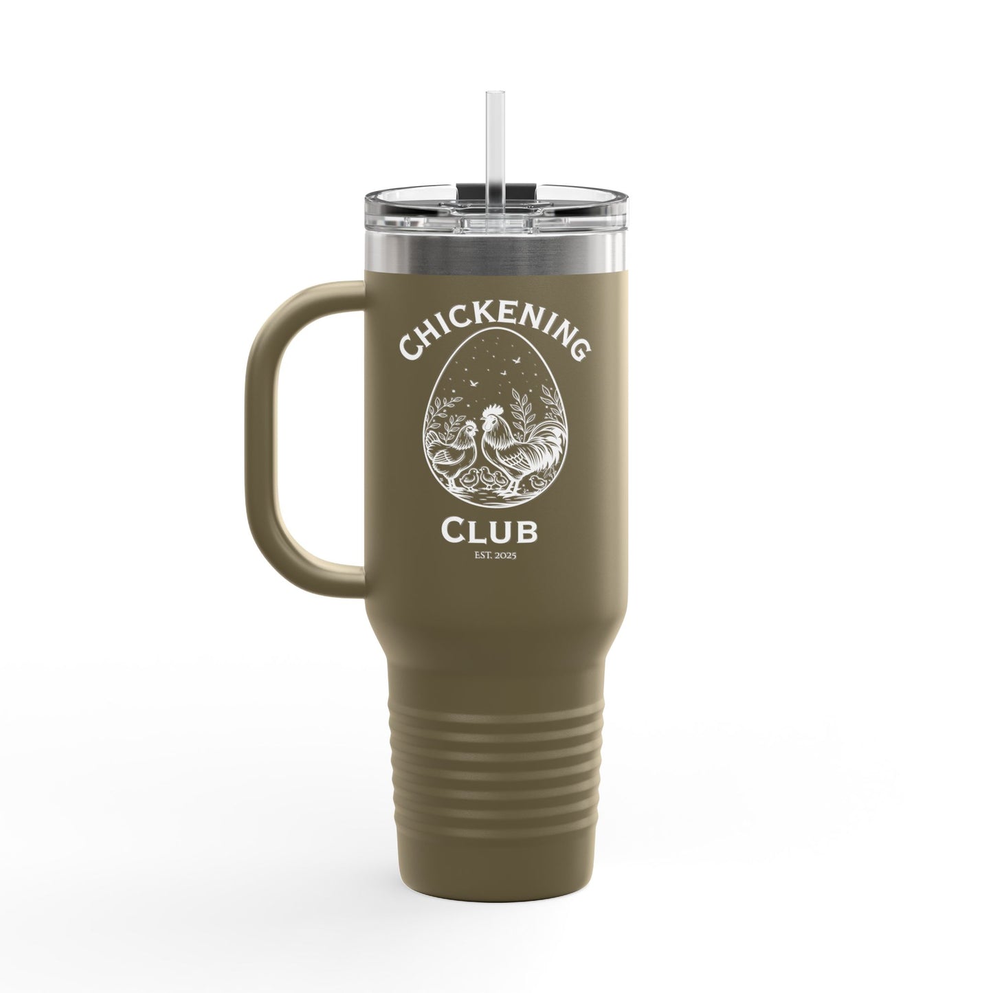 Chickening Club Insulated Travel Mug, 40oz