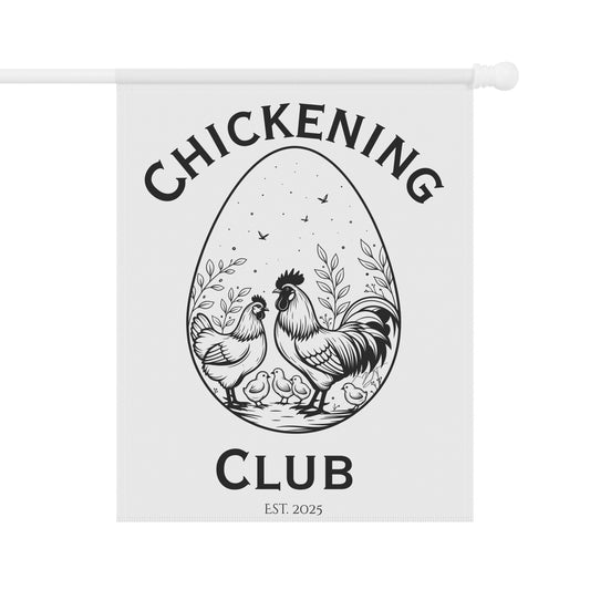 Chickening Club Garden Banner