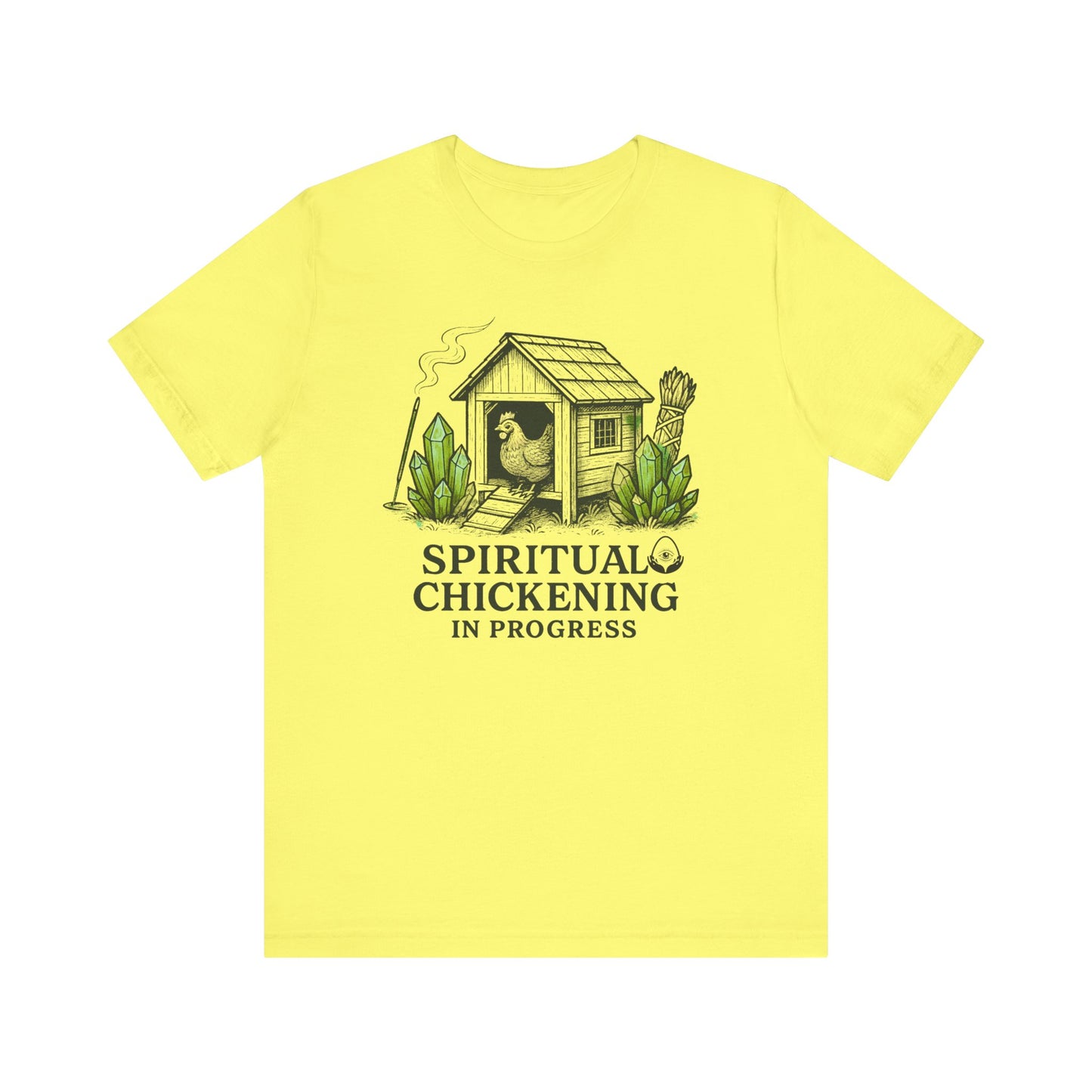Spiritual Chickening In Progress Tee: Your Zen Awaits