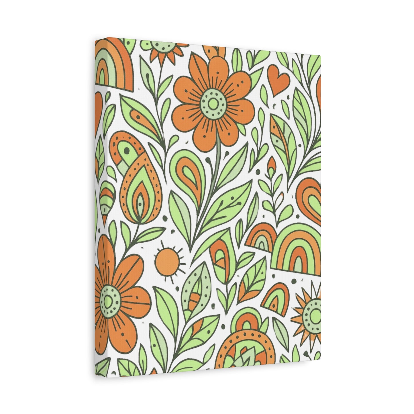 Boho Bloom Floral Canvas Wall Art: Unleash Your Inner Wildflower