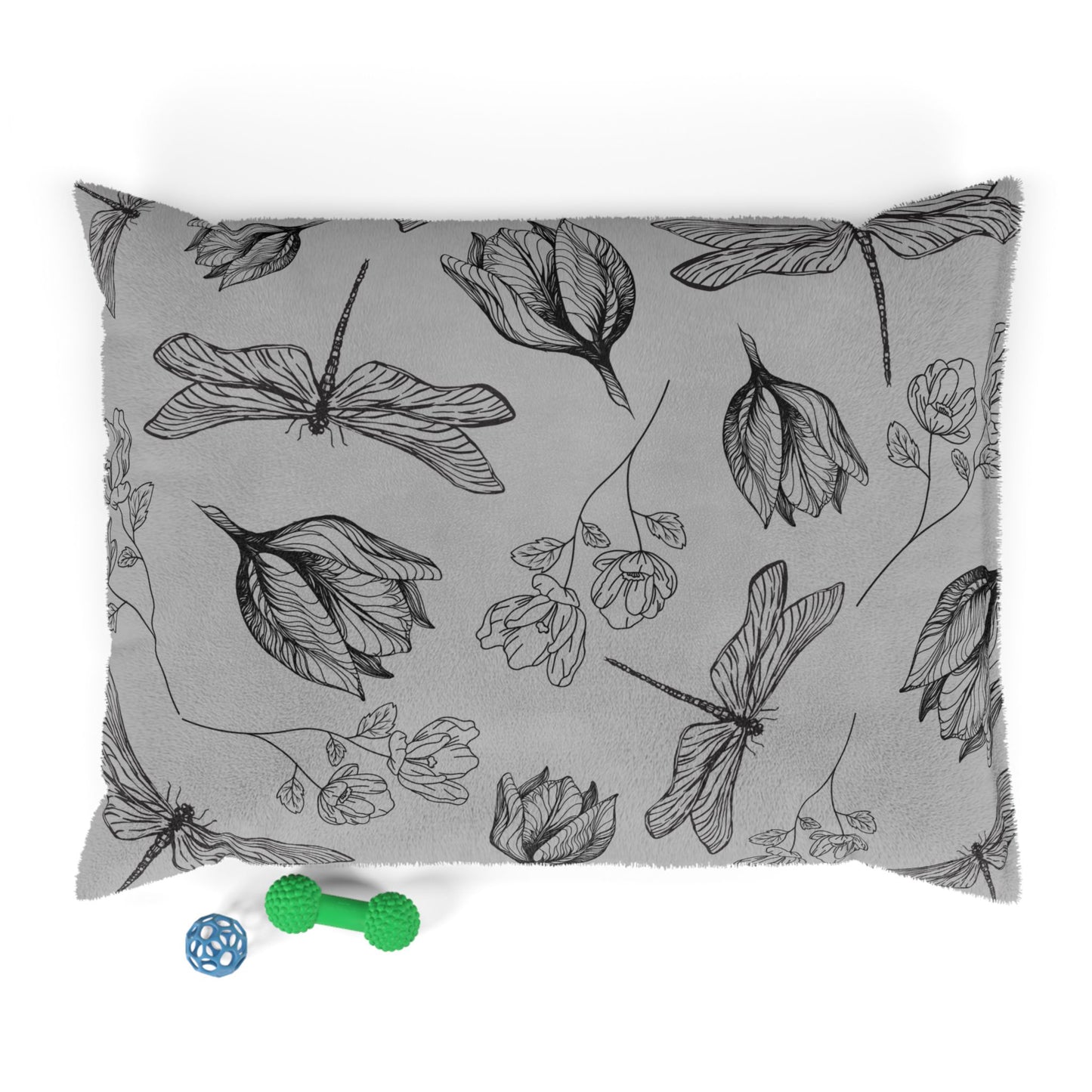 Dragonfly Floral Pet Bed