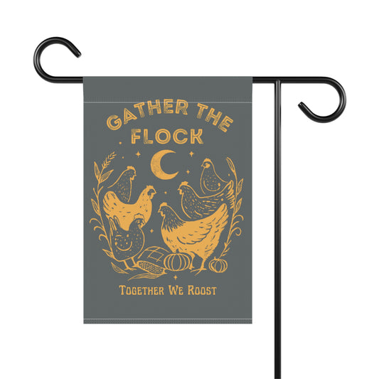 Gather The Flock Garden Banner
