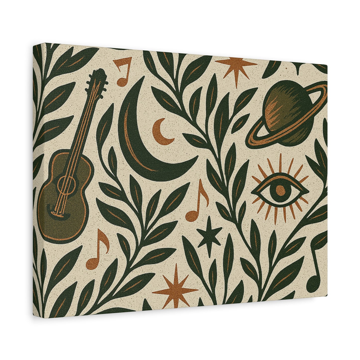 Celestial Soundscape Matte Canvas Wall Art for the Wild-Hearted