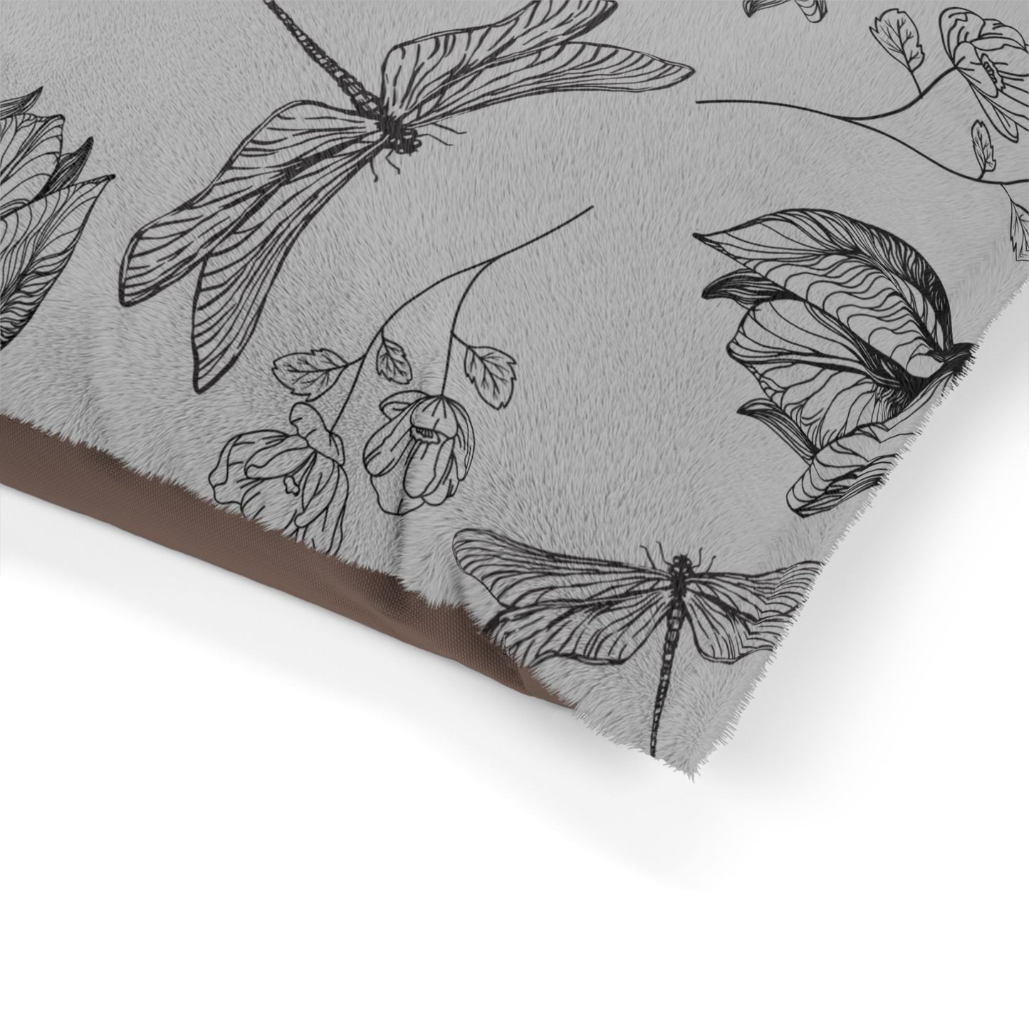 Dragonfly Floral Pet Bed