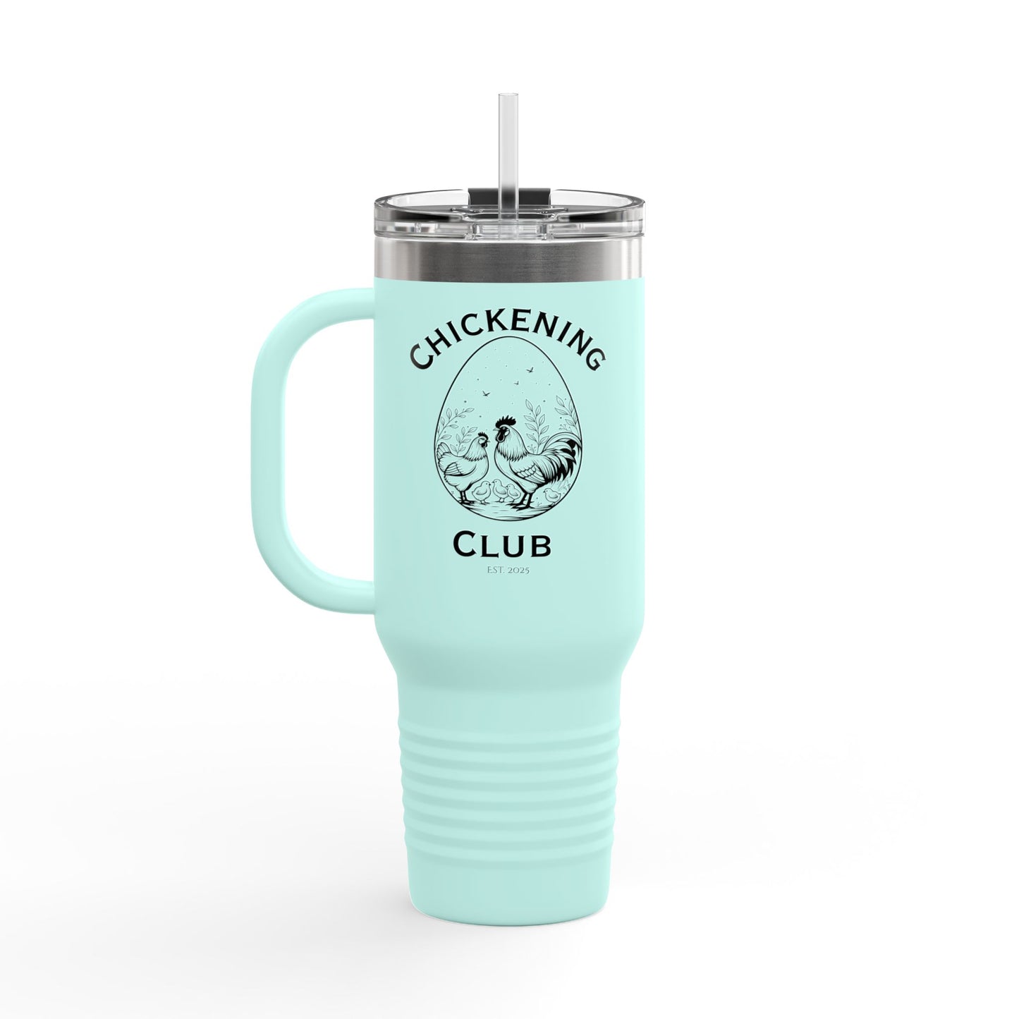 Chickening Club Insulated Travel Mug, 40oz