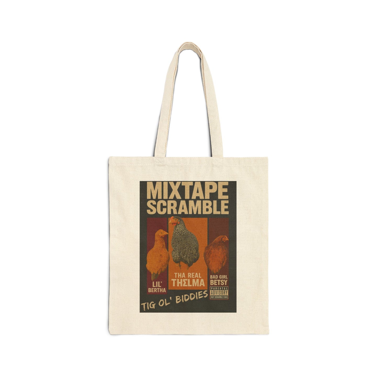 Vintage Mixtape Scramble Tote Bag