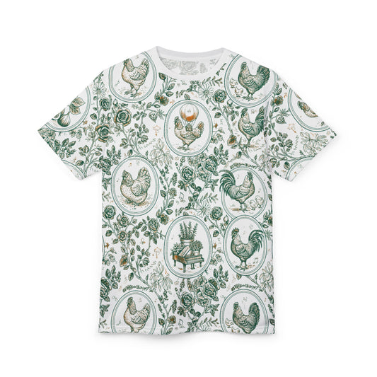 Botanical Coop Toile Vintage Farmhouse Tee