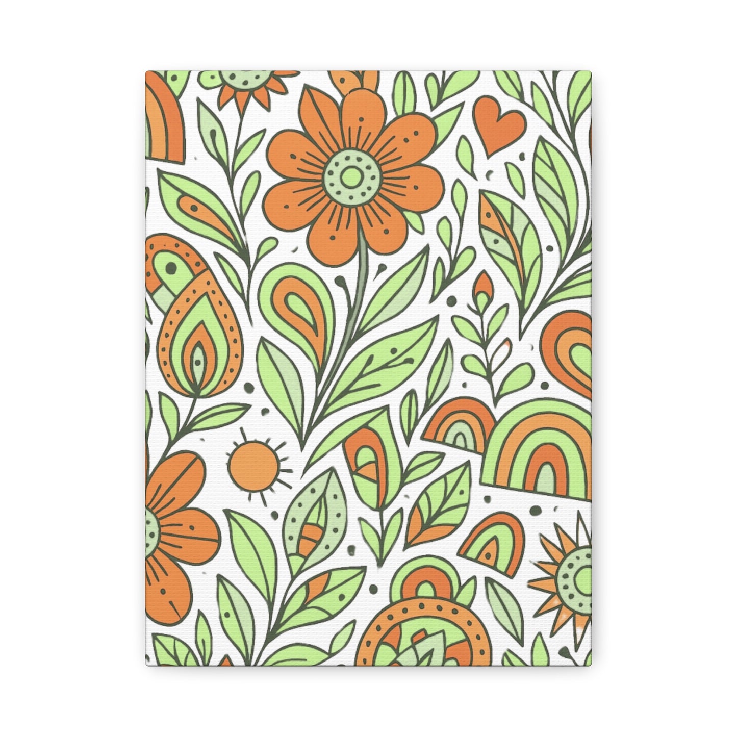 Boho Bloom Floral Canvas Wall Art: Unleash Your Inner Wildflower