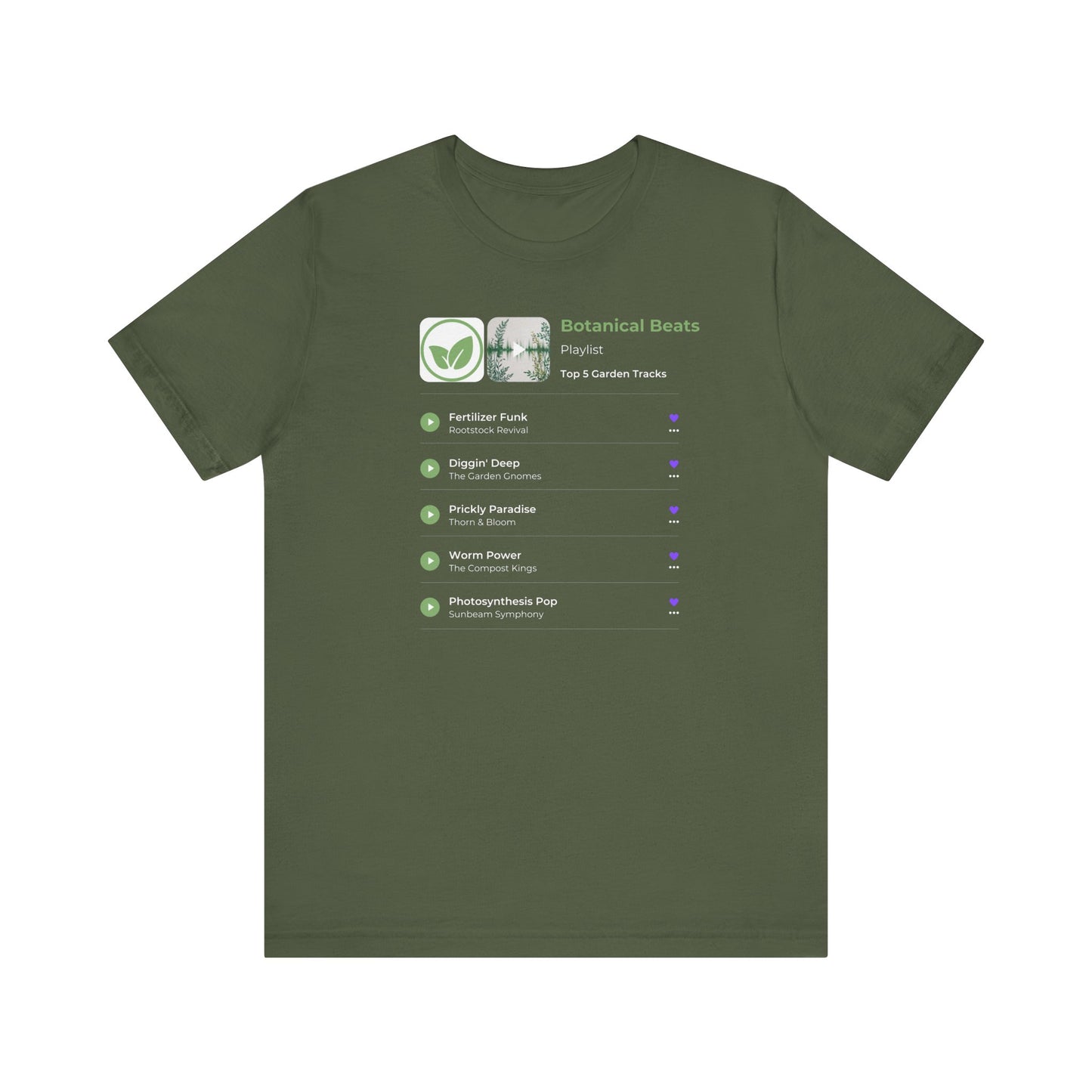 Botanical Beats Short Sleeve Tee - Your Garden Grooves Playlist