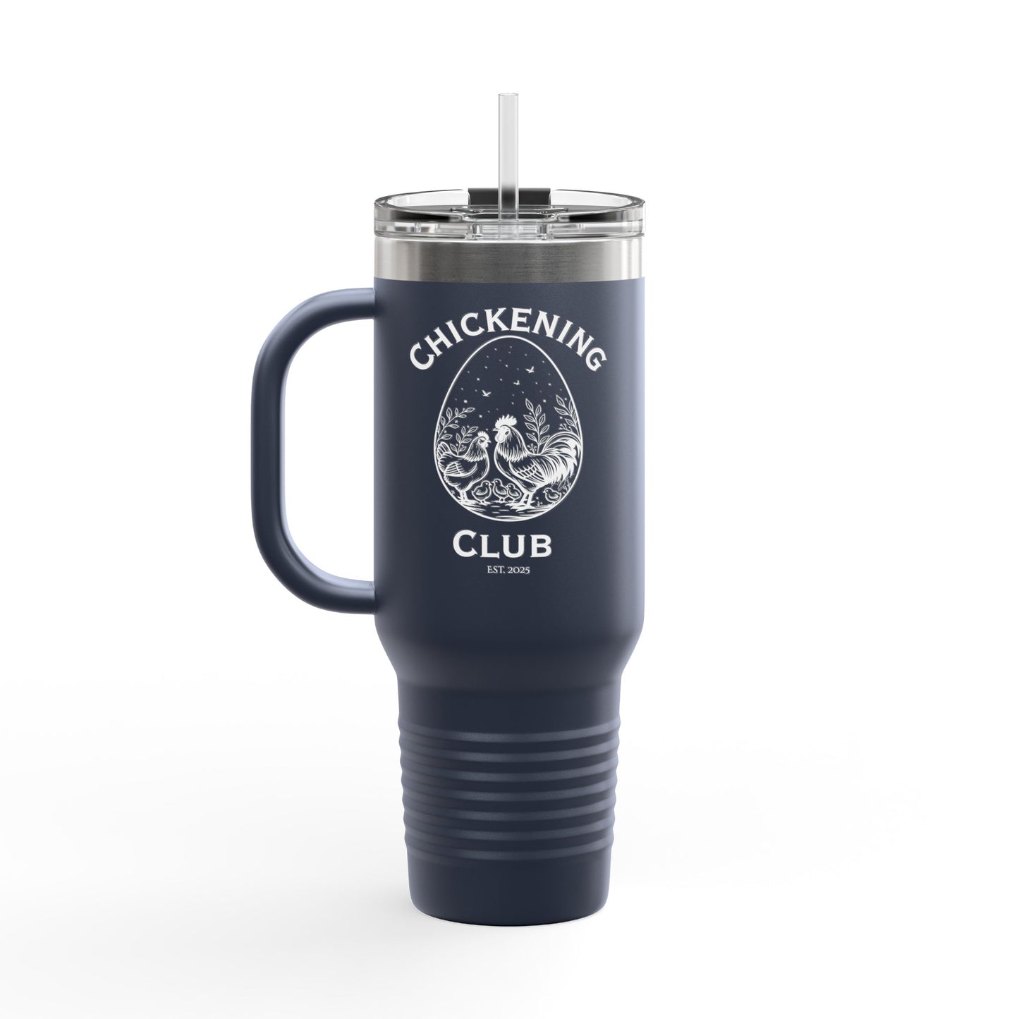 Chickening Club Insulated Travel Mug, 40oz