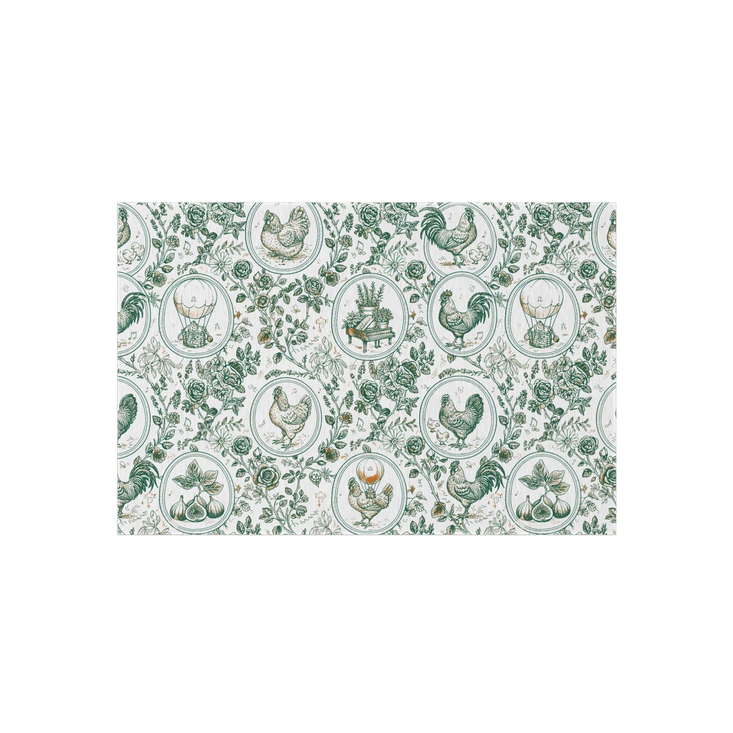 Botanical Coop Toile Outdoor Rug