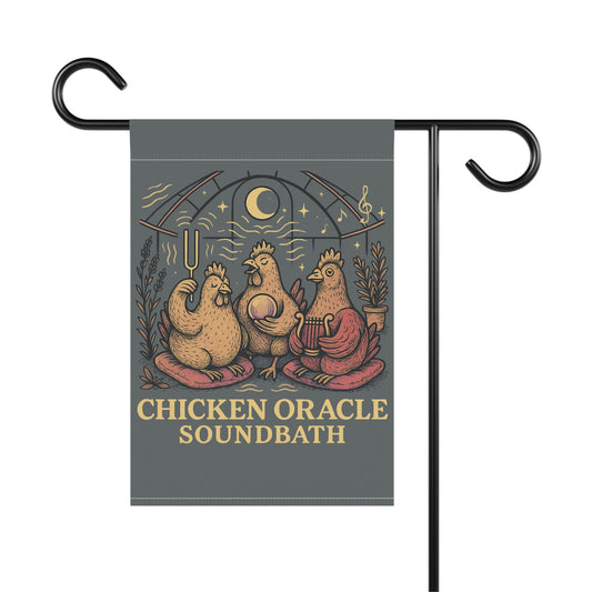 Chicken Oracle Soundbath Garden Banner