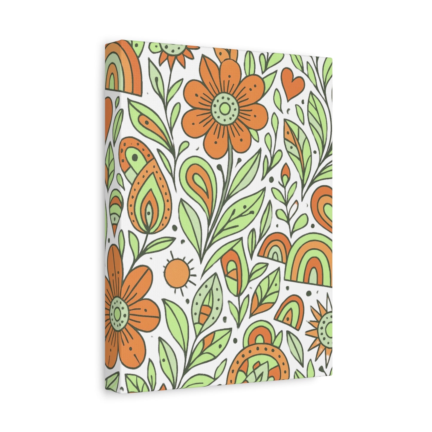 Boho Bloom Floral Canvas Wall Art: Unleash Your Inner Wildflower