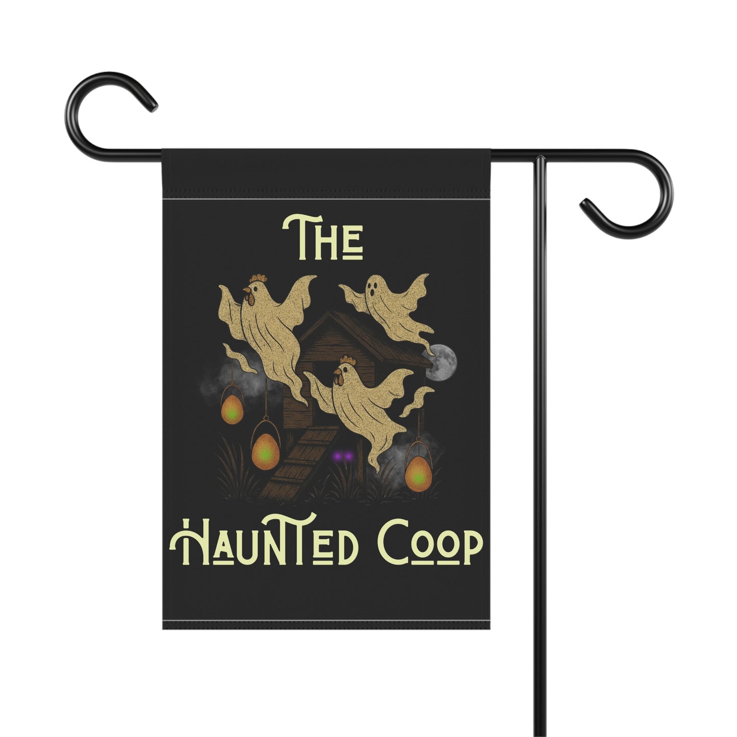 The Haunted Coop Garden & House Banner