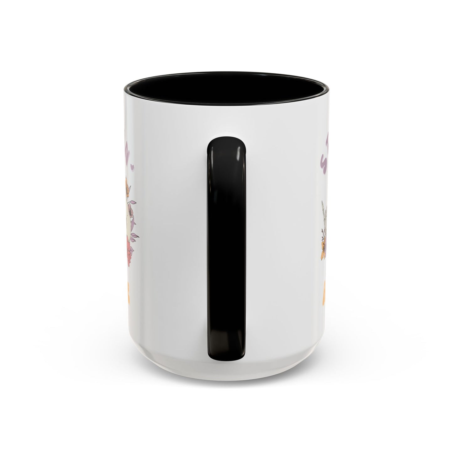 Stayin' Alive Accent Coffee Mug (11, 15oz)