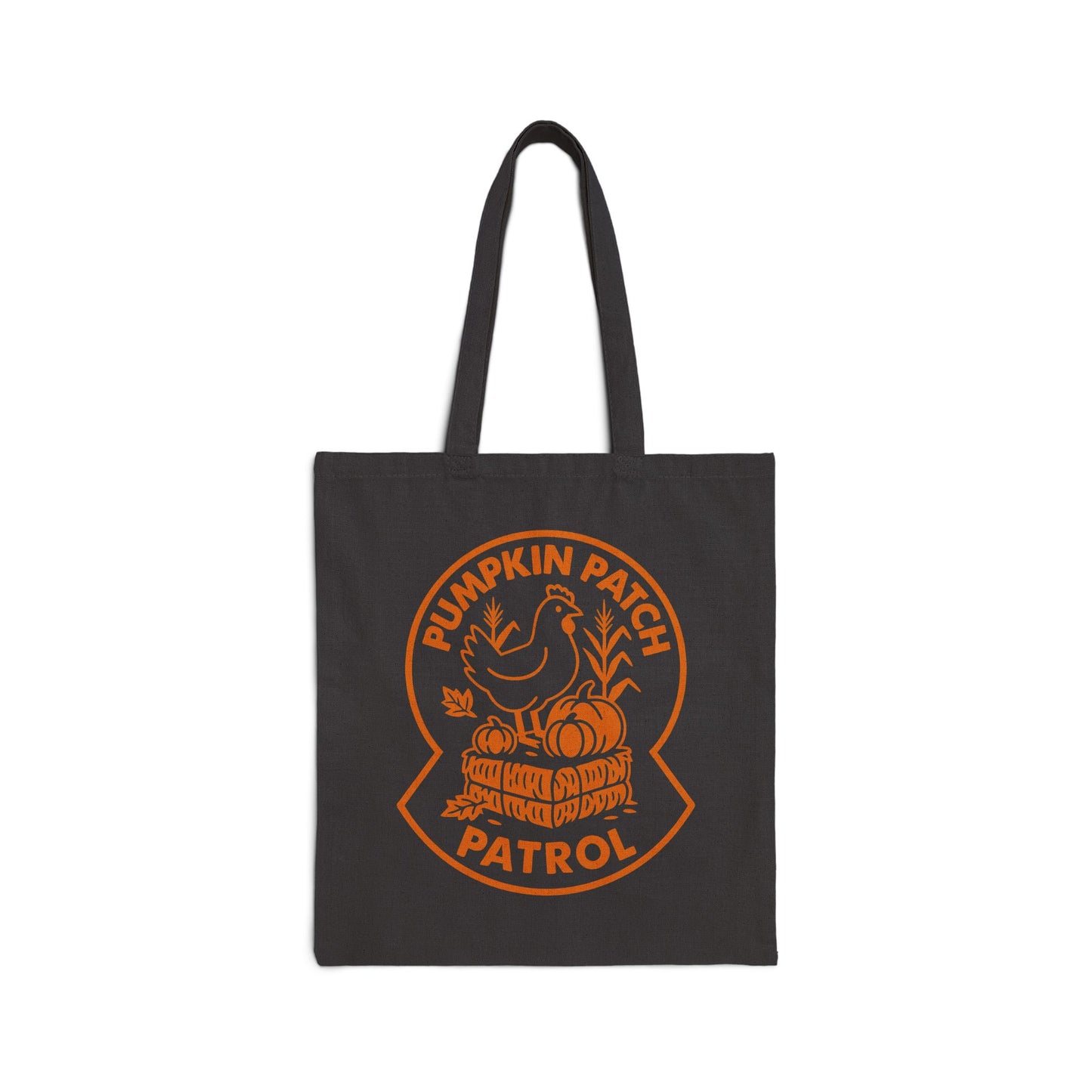Pumpkin Patch Patrol Cotton Canvas Tote Bag