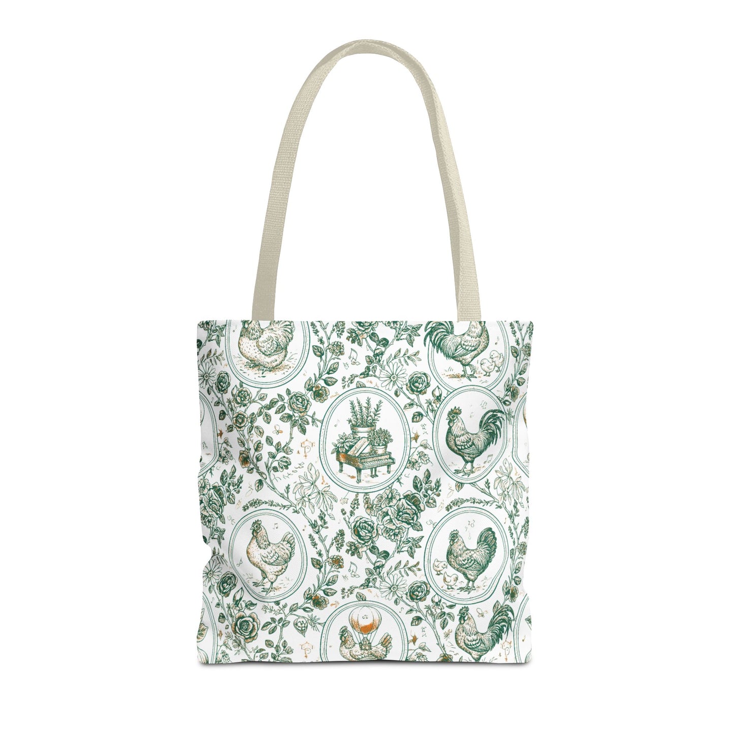 Botanical Coop Toile Tote Bag