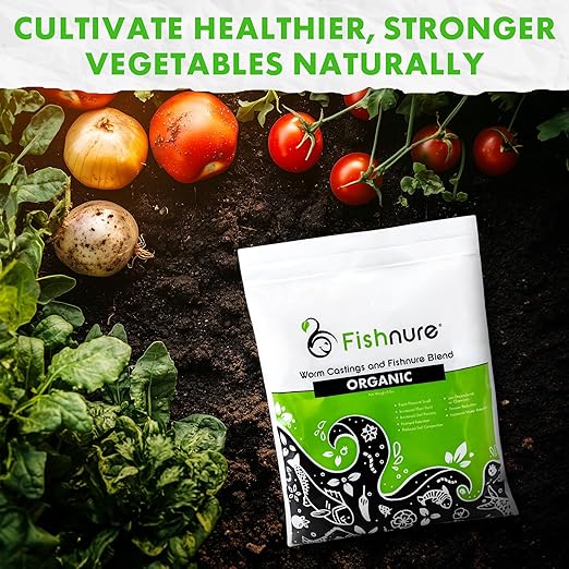 Fishnure Organic Fish Manure & Worm Casting Fertilizer (8 lb)