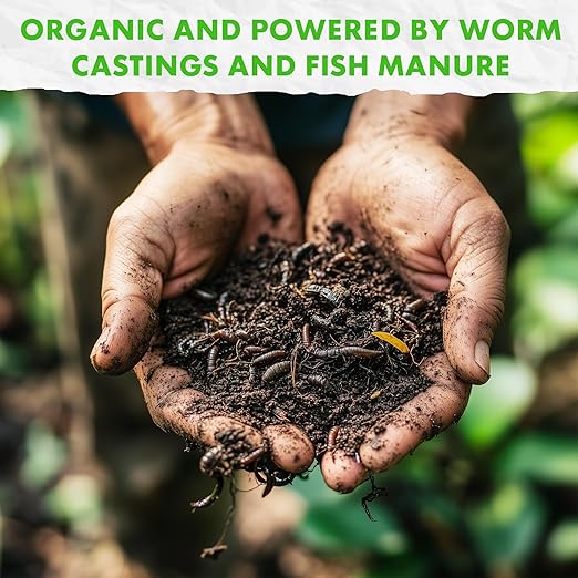 Fishnure Organic Fish Manure & Worm Casting Fertilizer (8 lb)