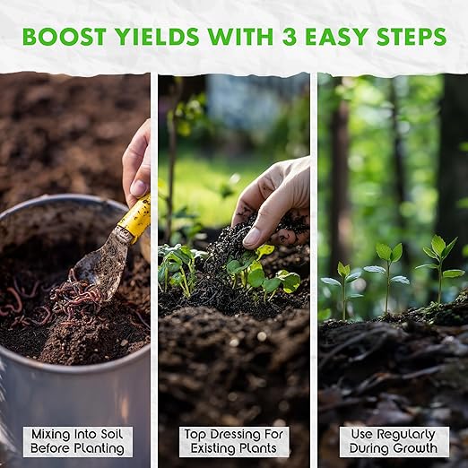 Fishnure Organic Fish Manure & Worm Casting Fertilizer (8 lb)