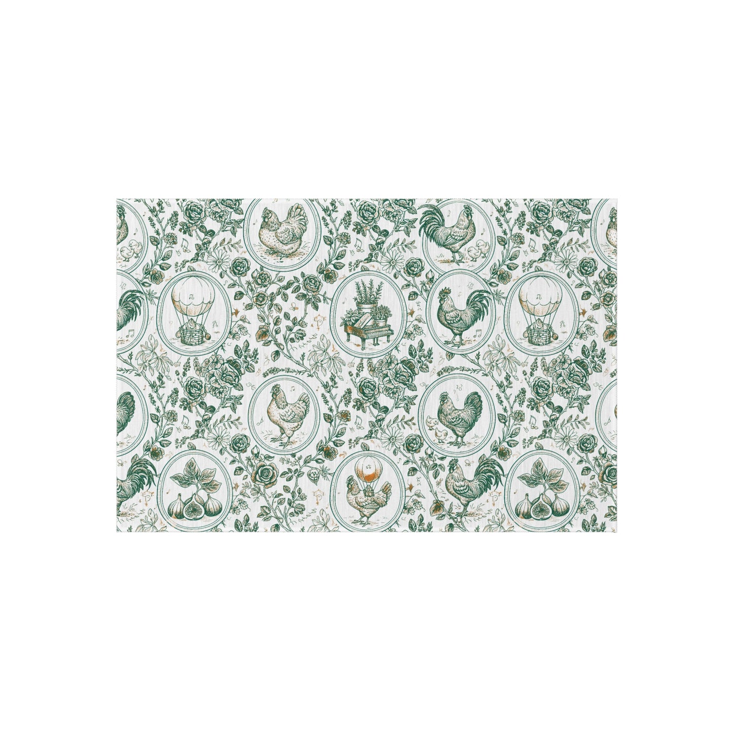 Botanical Coop Toile Outdoor Rug