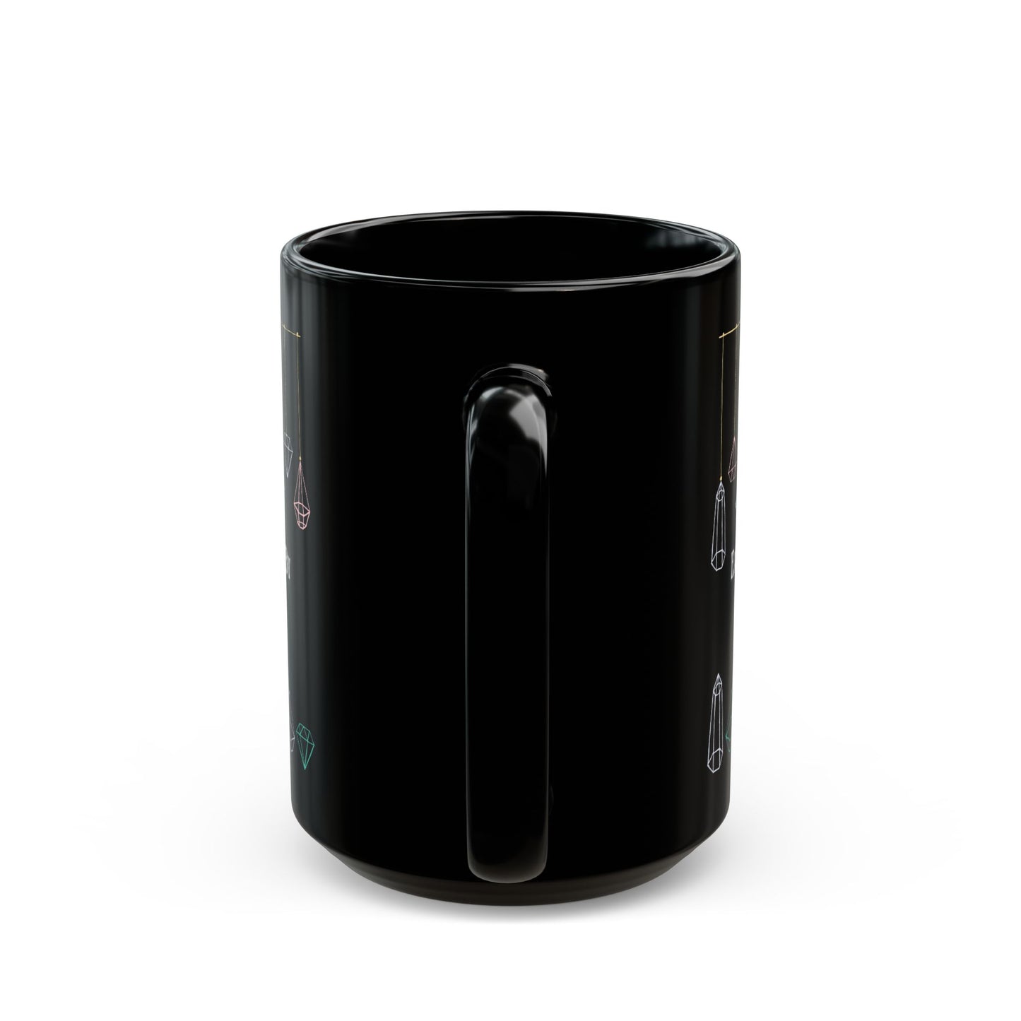 Easily Distracted by Crystals Black Mug (11oz, 15oz)