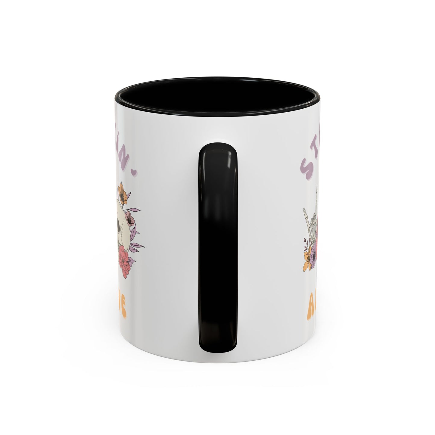 Stayin' Alive Accent Coffee Mug (11, 15oz)