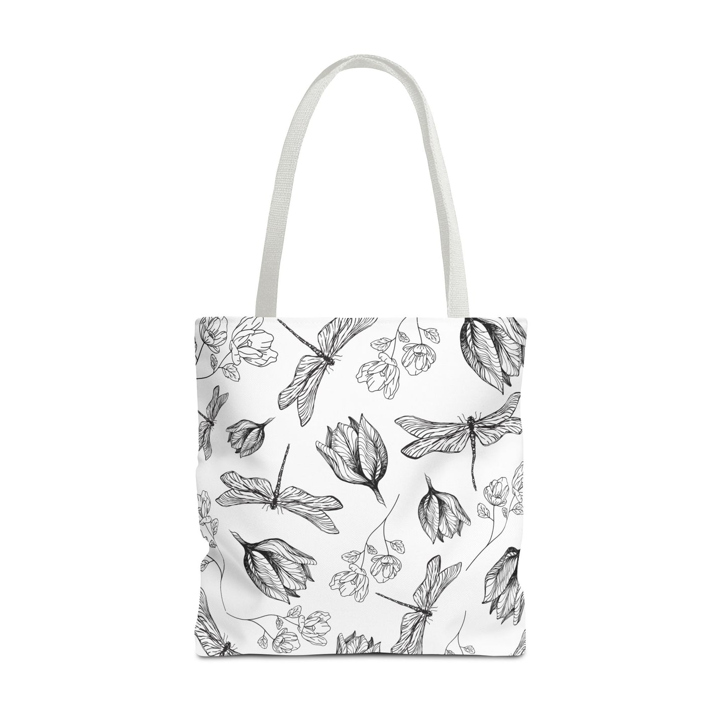 Dragonfly Floral Tote Bag