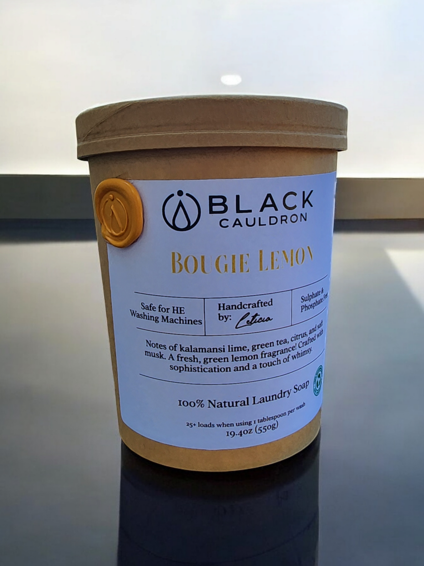 Bougie Lemon Laundry Soap Powder 19.4oz