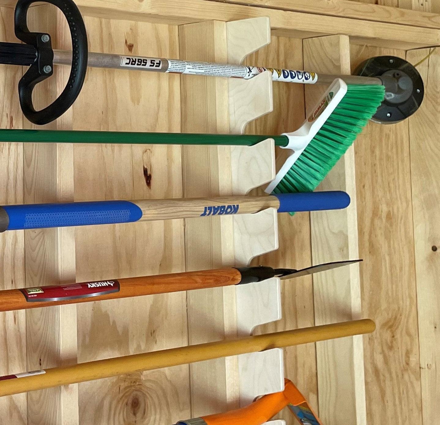 Garden Tool Organizer β Yard Tool Rack for Shed Storage