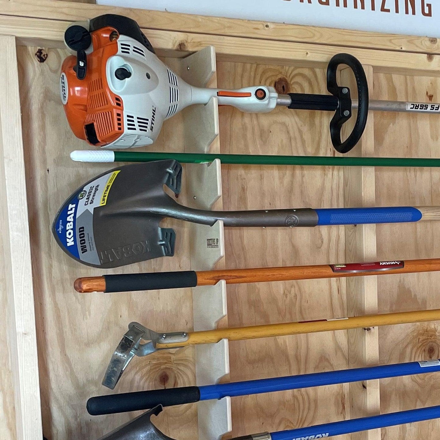 Garden Tool Organizer β Yard Tool Rack for Shed Storage