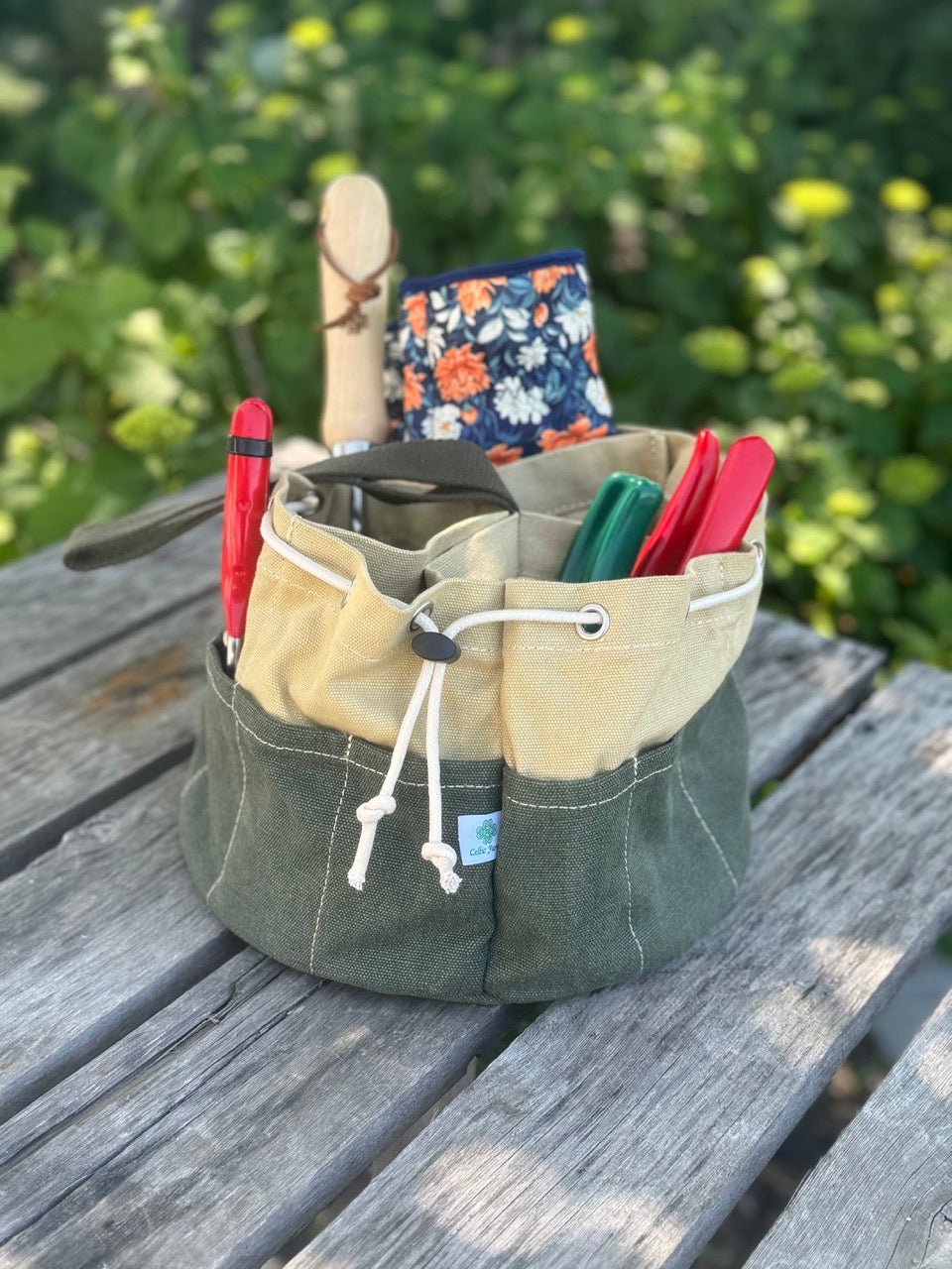 Garden Organizer Tote Bucket Boss Energy, Botanical Style