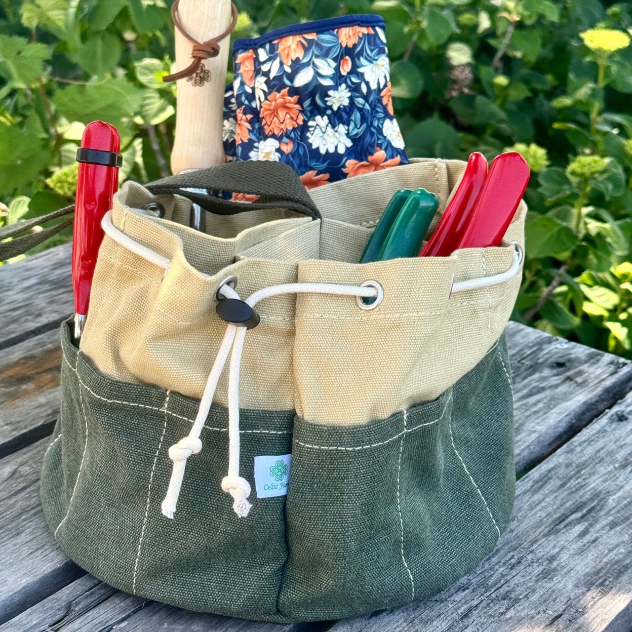 Garden Organizer Tote Bucket Boss Energy, Botanical Style