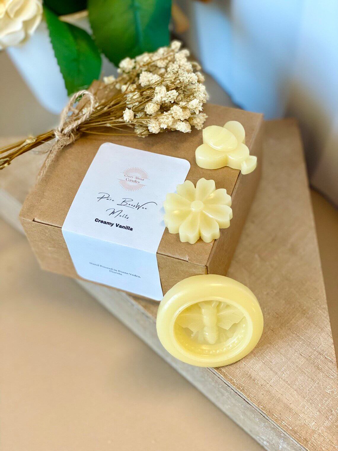Organic Beeswax Melts – Set of 6 Hand-Poured Scented Pieces