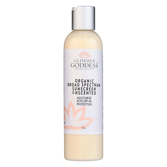 Glimmer Goddess: Organic Reef Safe Sunscreen - Broad Spectrum SPF 40