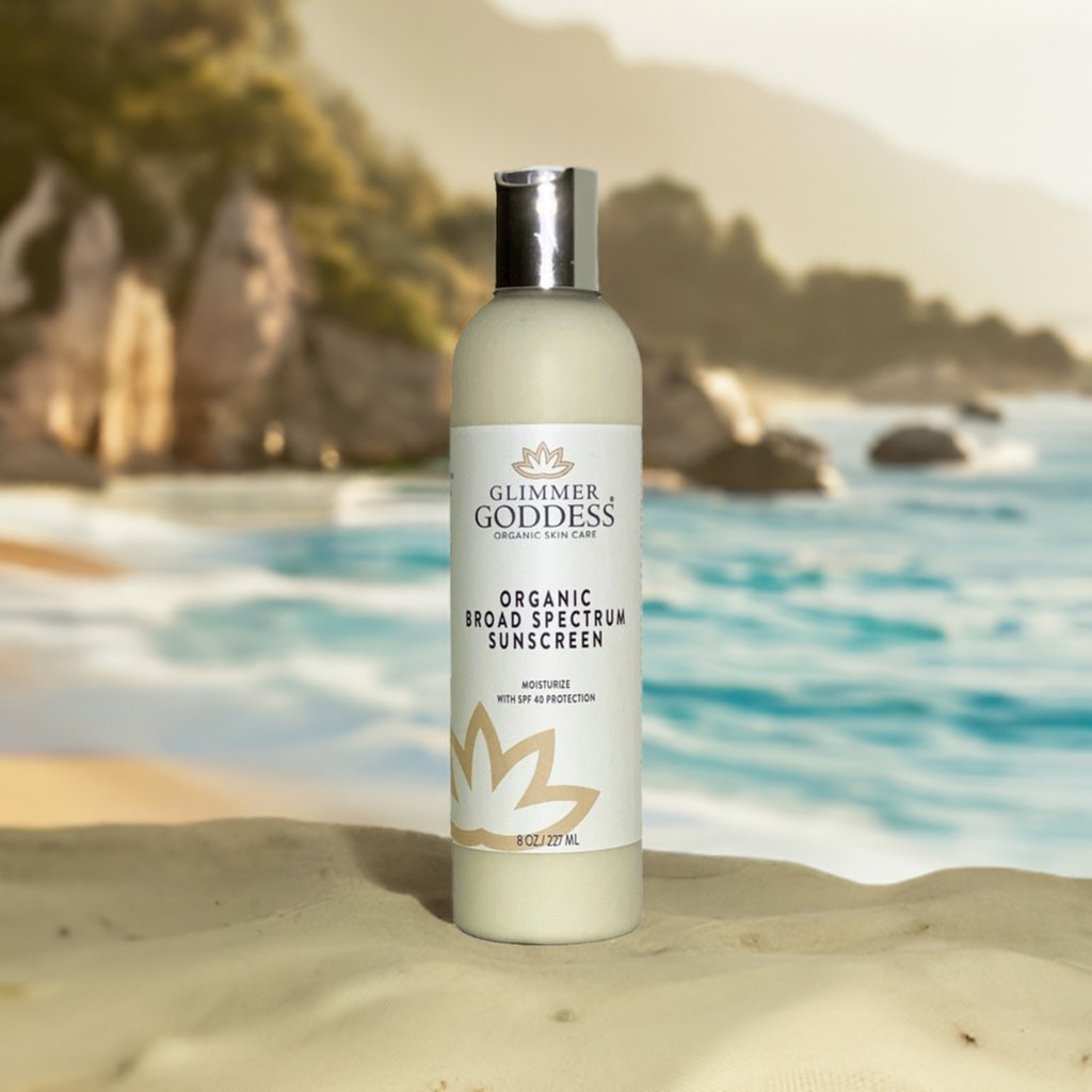 Glimmer Goddess: Organic Reef Safe Sunscreen - Broad Spectrum SPF 40