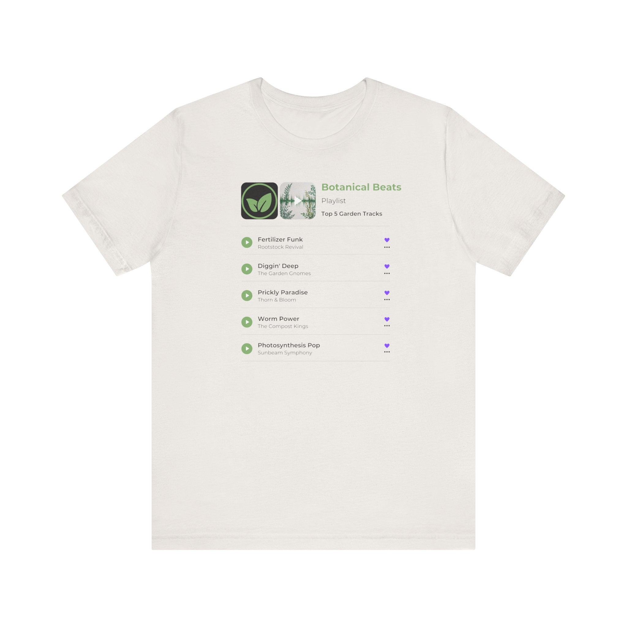 Botanical Beats Short Sleeve Tee - Your Garden Grooves Playlist