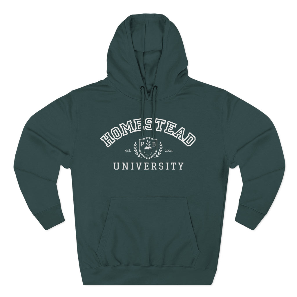 Homestead University Hoodie — Cozy Collegiate Fleece Pullover