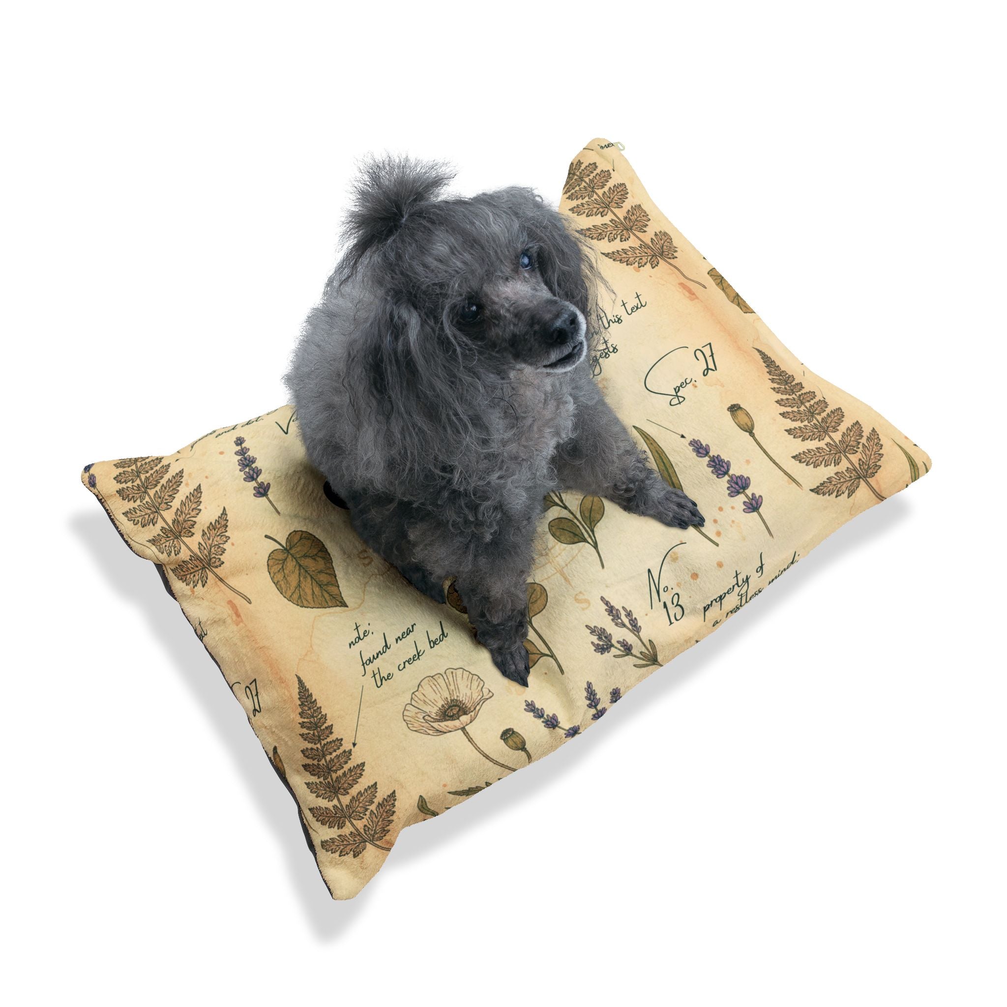 Field Guide Vintage Botanical Pet Bed Lounger