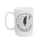 One Flock One Spirit Celestial Feather Ceramic Mug