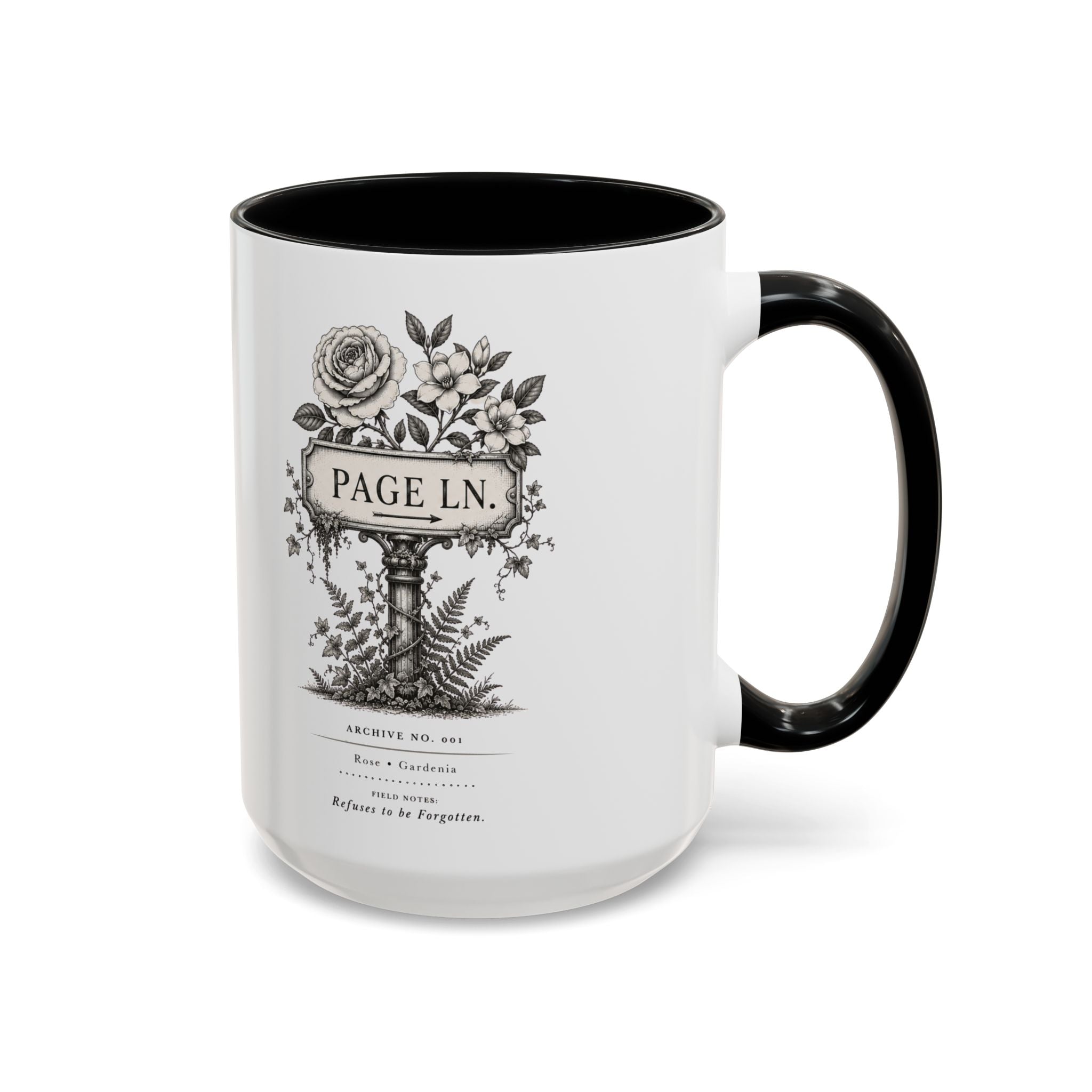 PAGE LN Vintage Floral Accent Mug