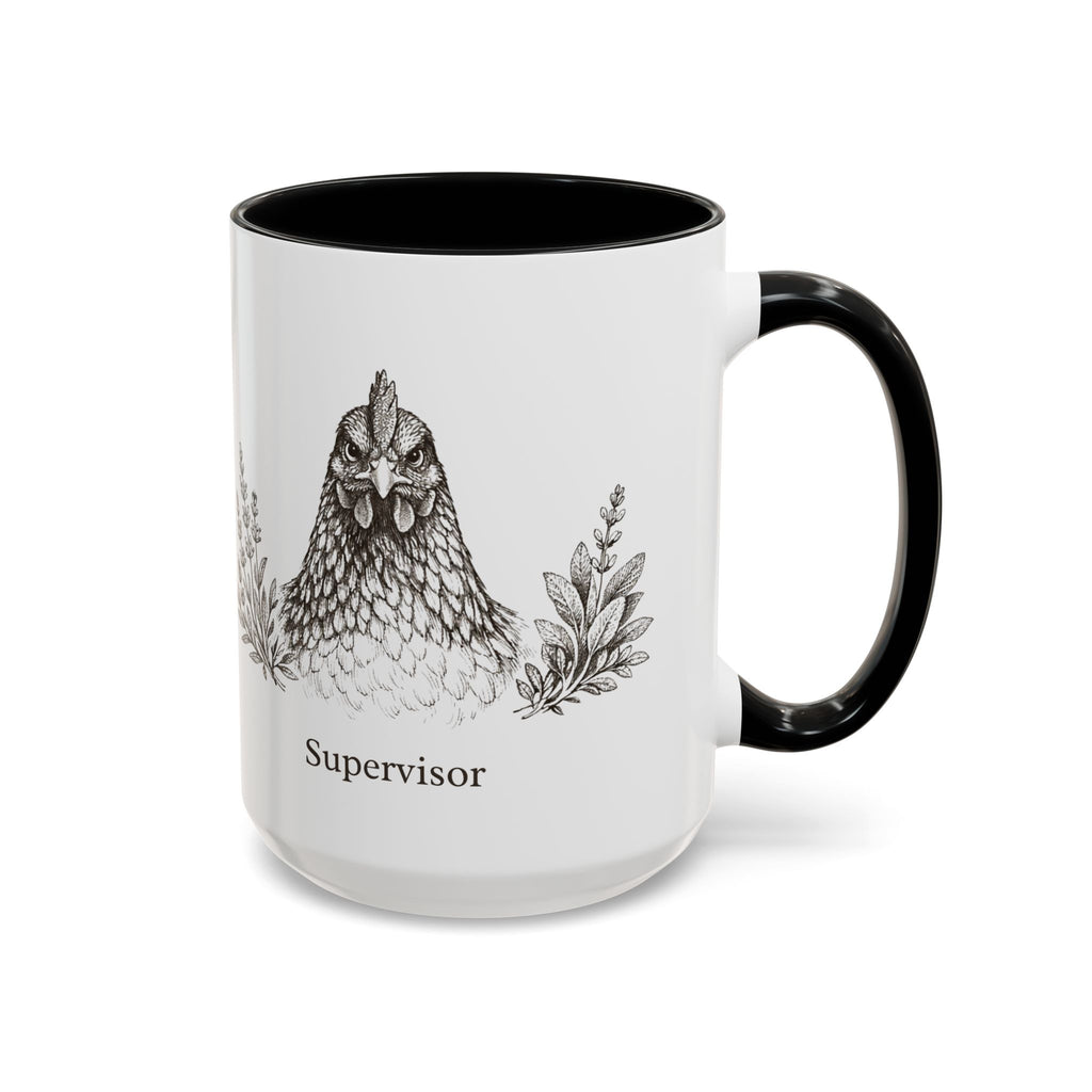 Chicken and Herb Supervisor Accent Coffee Mug