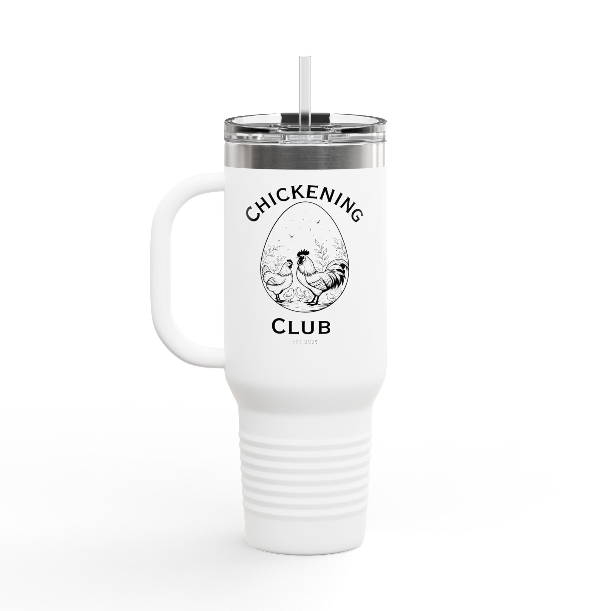 Chickening Club Insulated Travel Mug, 40oz