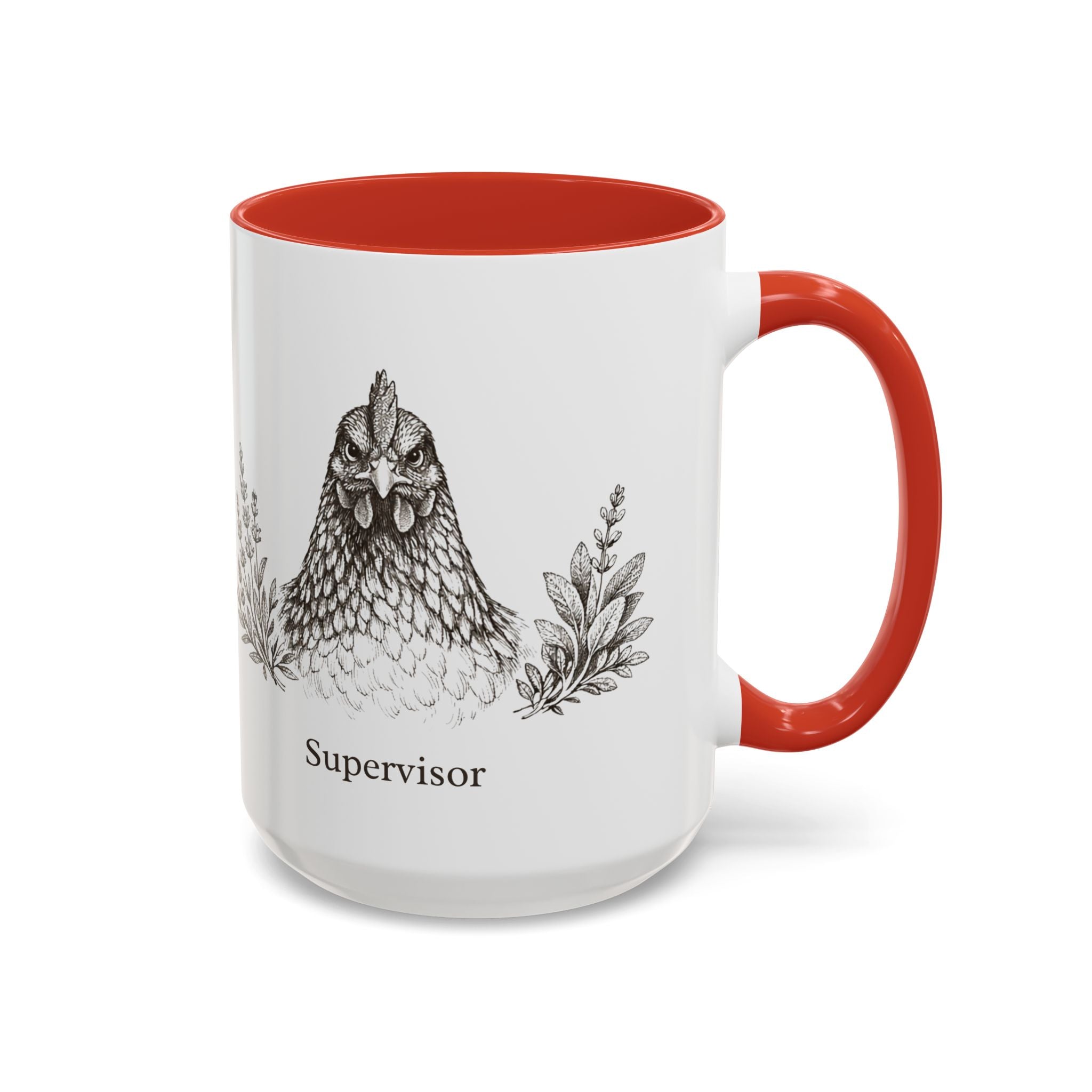 Chicken and Herb Supervisor Accent Coffee Mug