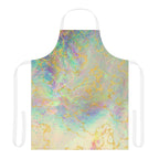 Marble Iridescent Gold Vein Kitchen Apron