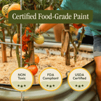 17" Tall 6 In 1 "No Tools Needed" Premium Metal Raised Garden Bed Kit