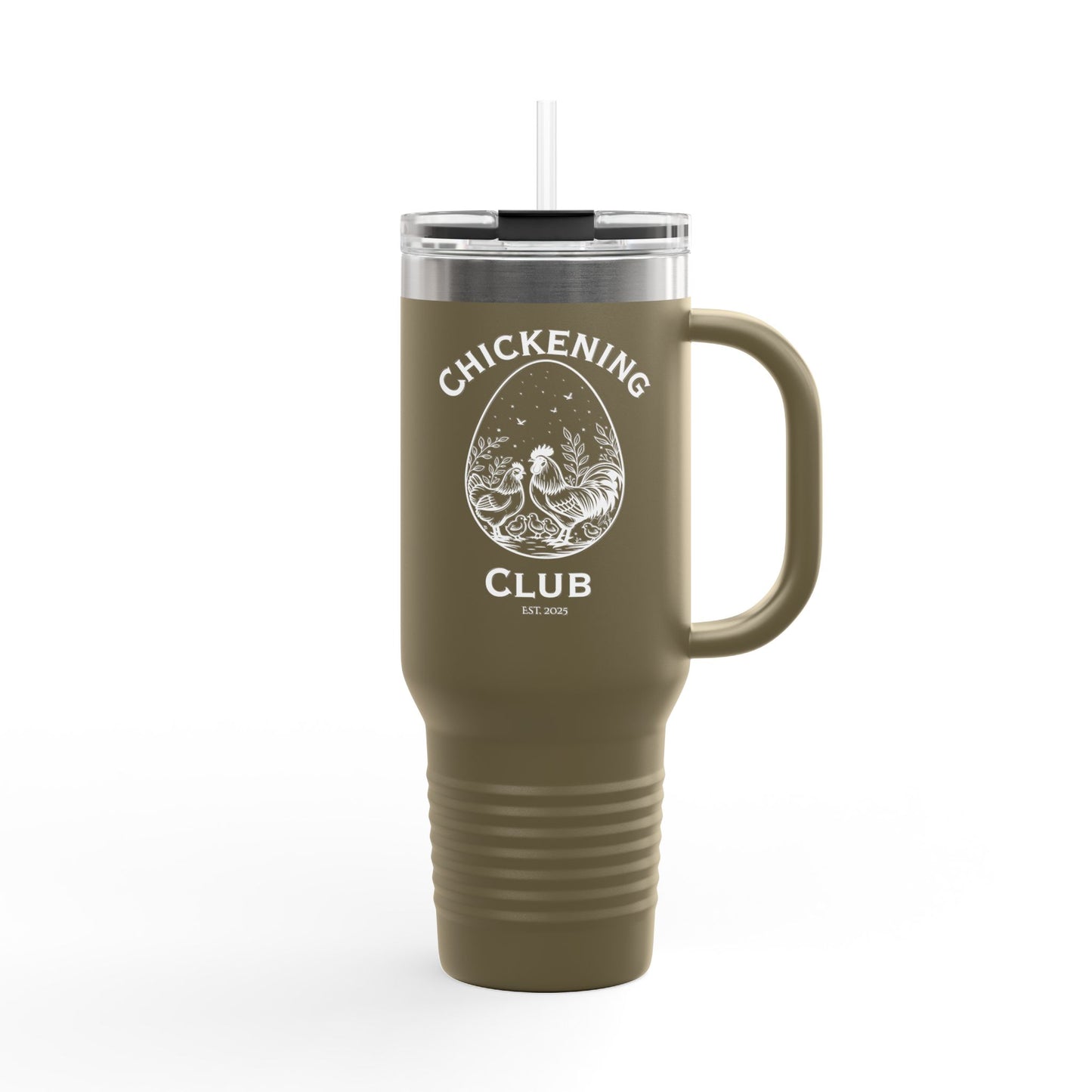 Chickening Club Insulated Travel Mug, 40oz