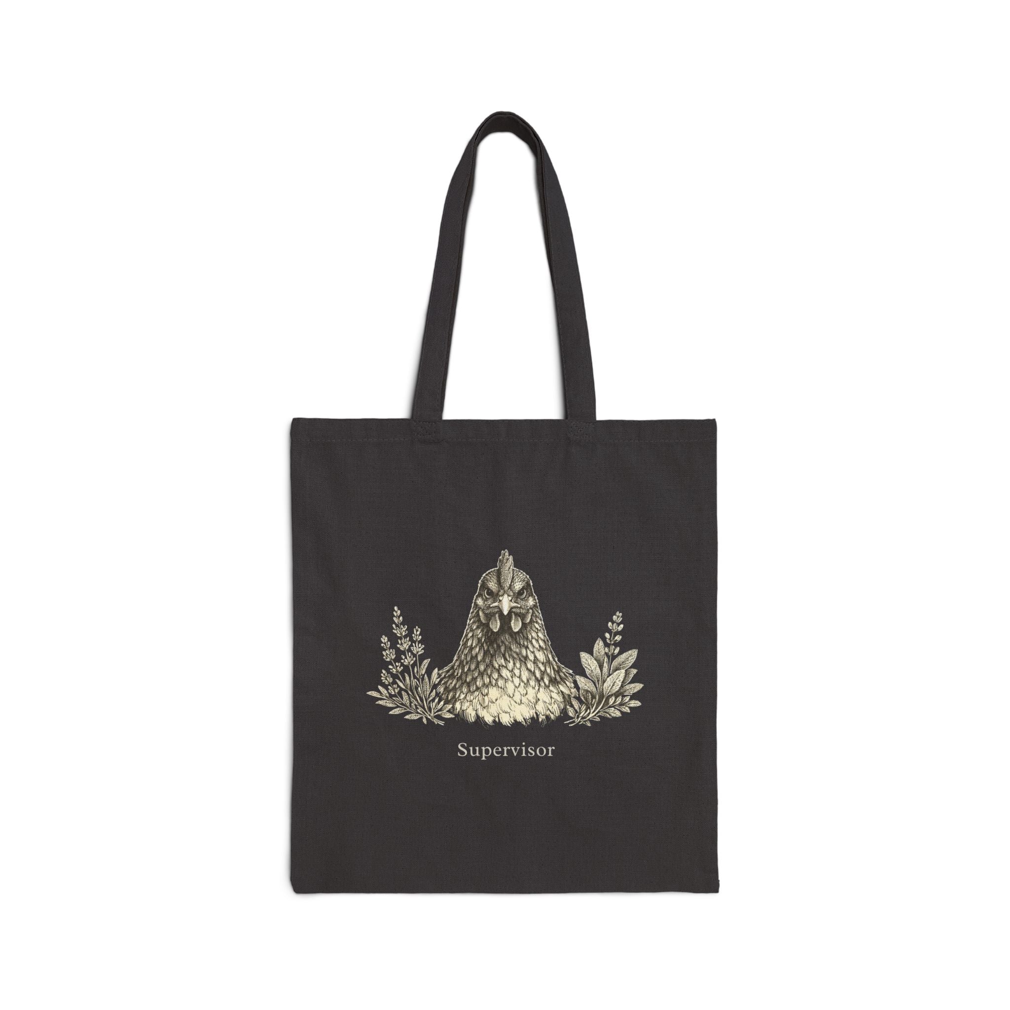 Chicken and Herb Supervisor Canvas Tote Bag